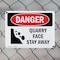 Signmission Quarry Face Stay Away, 14 in W x Rectangle, Plastic OS-2PACK-DS-P-1014-L-1890 - alternate 3